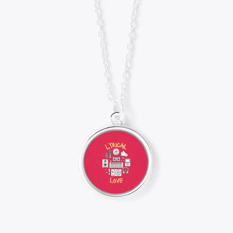 Lyrical Love Circle Pendant Necklace